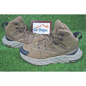 Hoka Anacapa Mid GTX Gore-Tex Vibram Brown Hiking Boots - Men's Size 10D